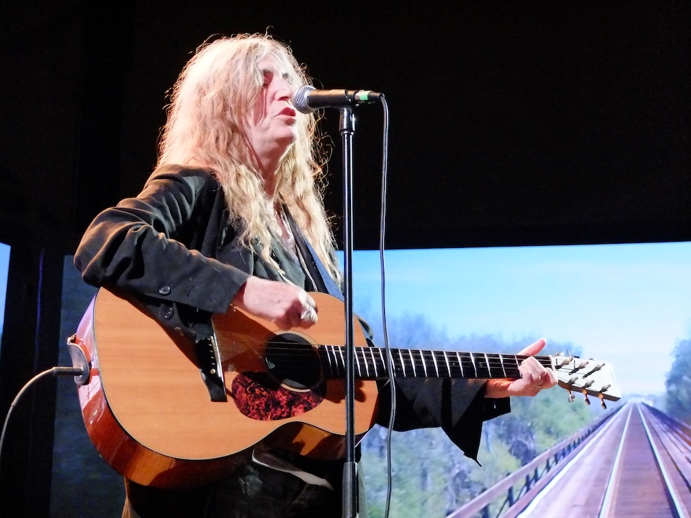 Patti Smith, performing a powerful cover of Neil Young's "It's a Dream."
