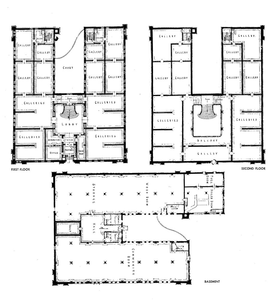 Walker Art Center floorplan, 1940