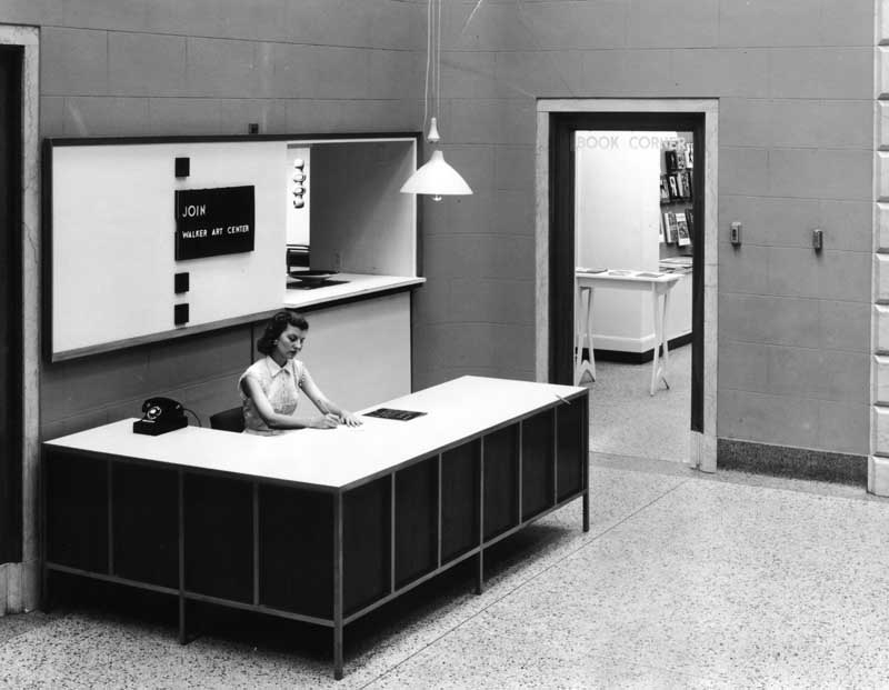 Information desk with Book Corner 1956