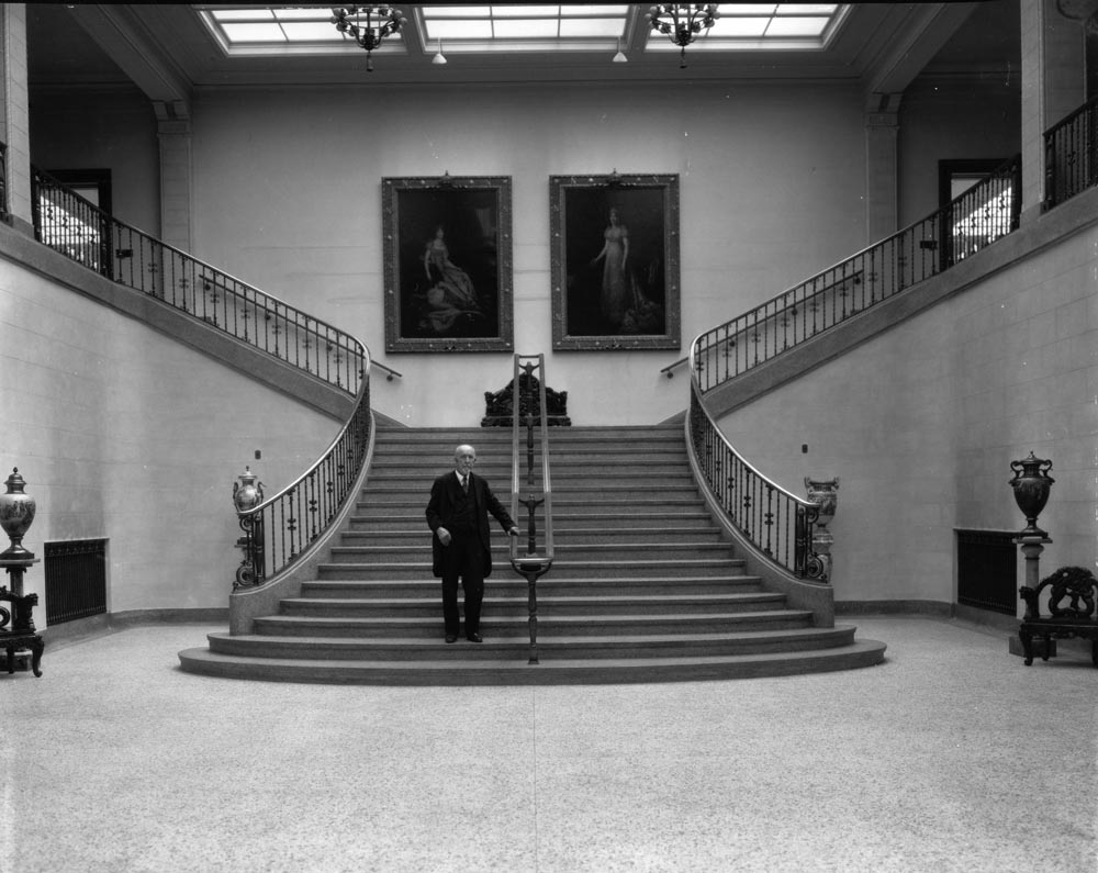 T.B. Walker on the Grand Staircase, 1927