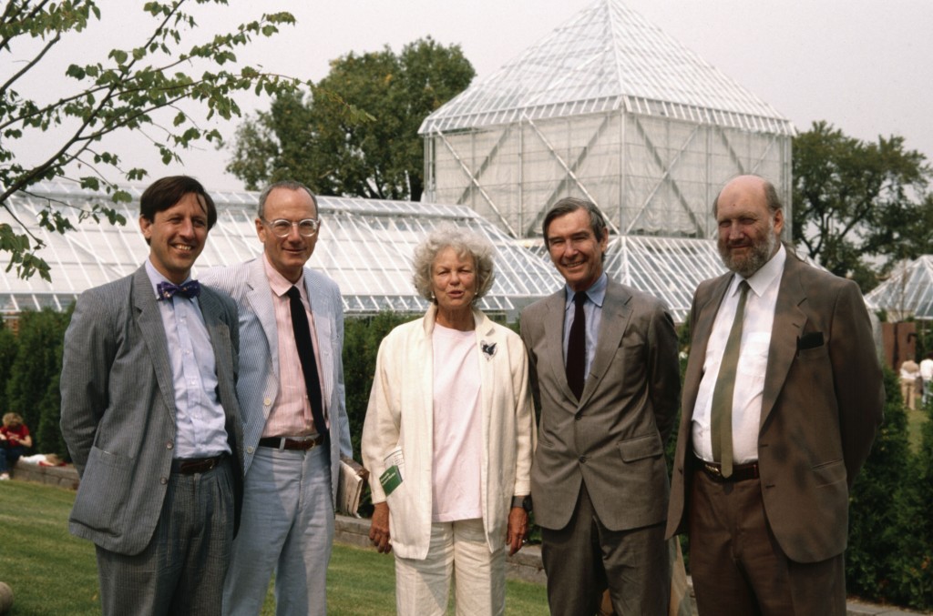 Peter Rothschild, John and Sage Cowles, E.L. Barnes and Alistair Bevington, Minneapolis Sculpture Garden Opening, 10 September 1988
