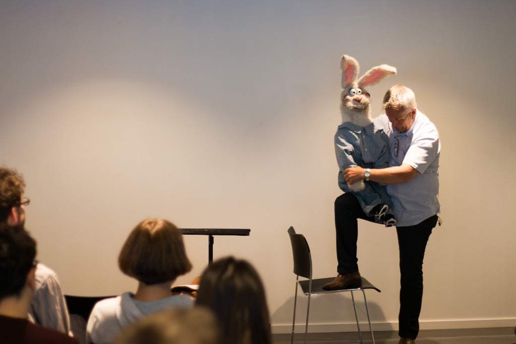 TVSS Public Programme 2015: Jan-Robert Henriksen presenting one of his characters.
