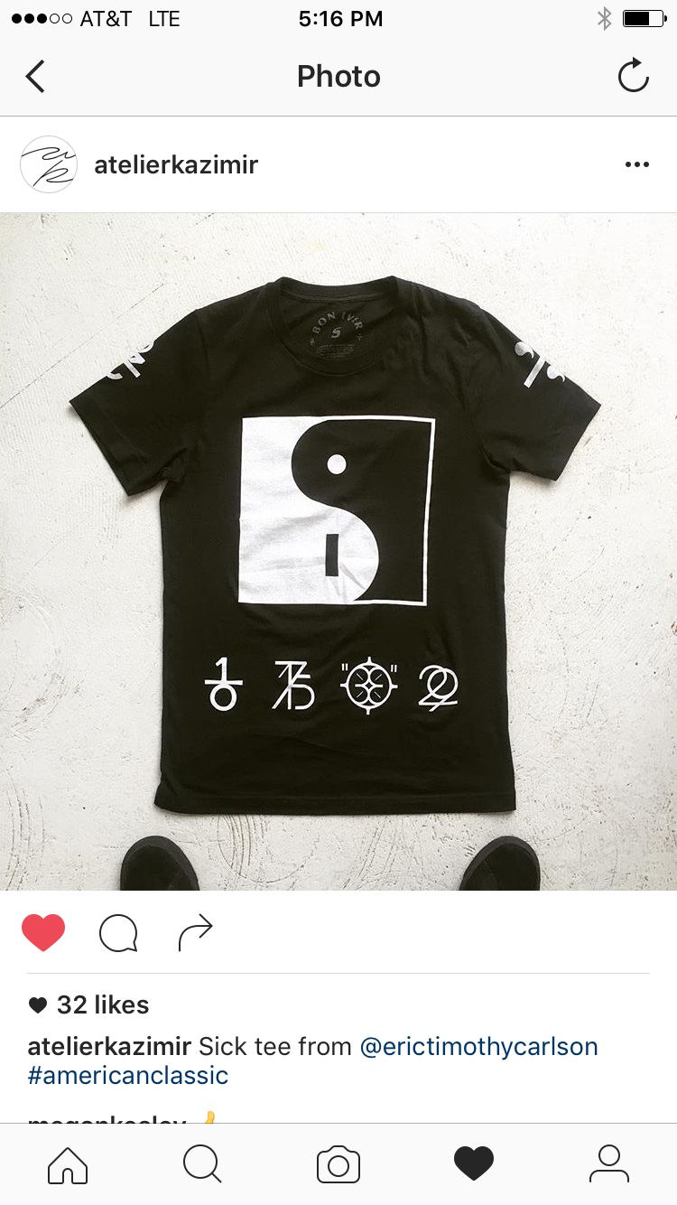image of tee shirt from instagram