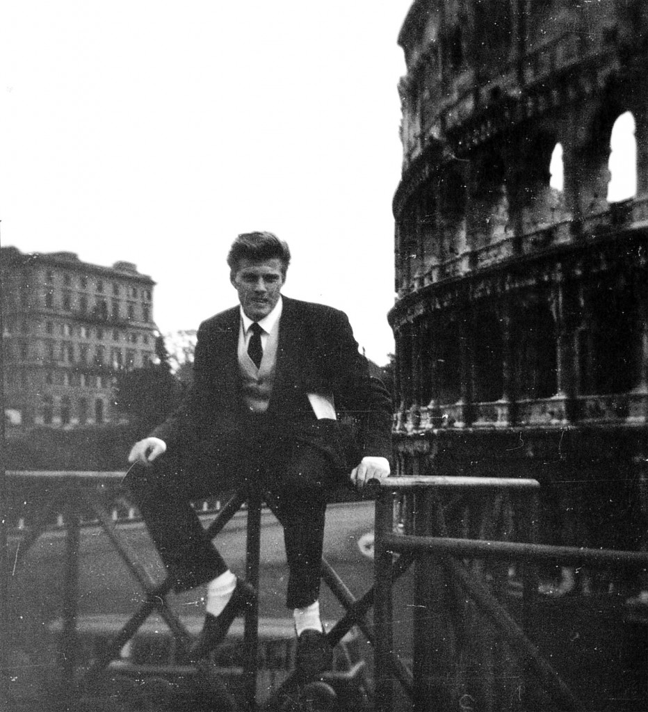 Robert Redford in Rome, c. 1956. Photo courtesy the artist