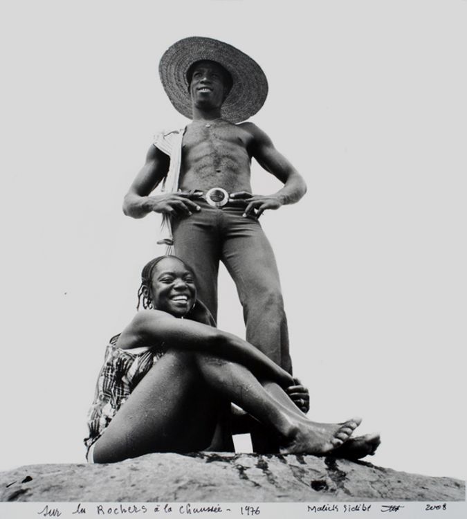 Malick Sidibe, Sur les Rochers a la Chaussee, 1976, via Jack Shainman Gallery