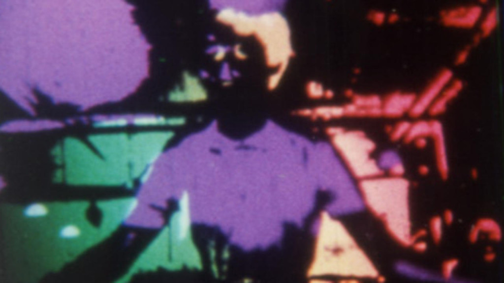 Still from David Rimmer's "Variations on a Cellophane Wrapper" (197)0)