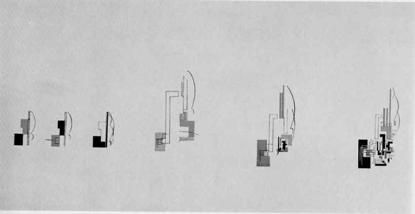 Hans Richter’s Preludium, section of a scroll drawing (1919)