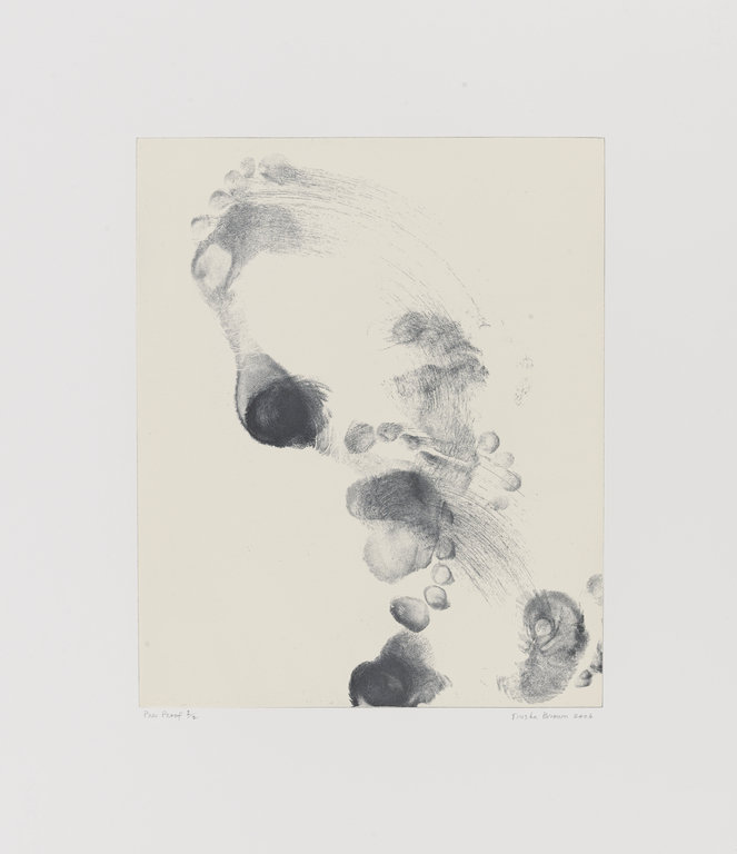 Trisha Brown, Untitled (Set One), soft ground etching with relief roll on paper, 2006. Photo: Walker Art Center