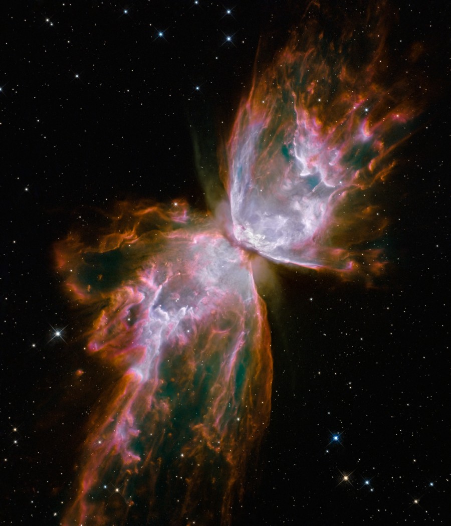 Butterfly Emerges from Stellar Demise in Planetary Nebula NGC 6302 (NASA)