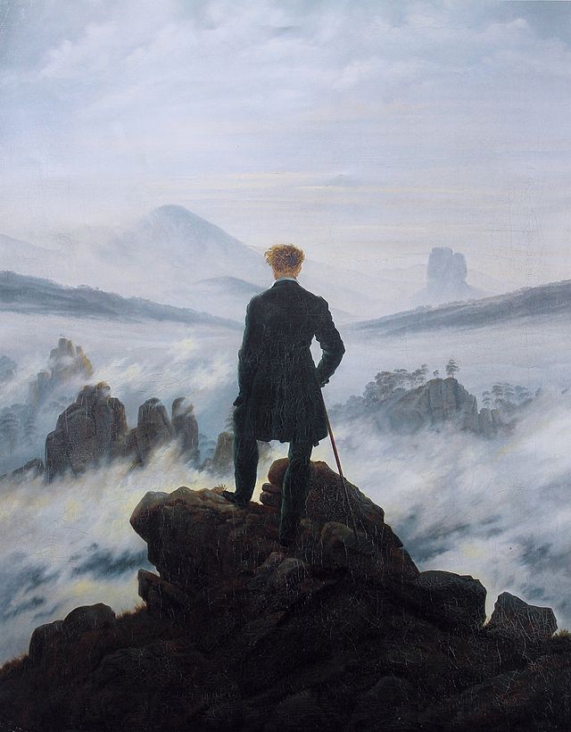 Caspar David Friedrich, Wanderer above the Sea of Fog, 1817