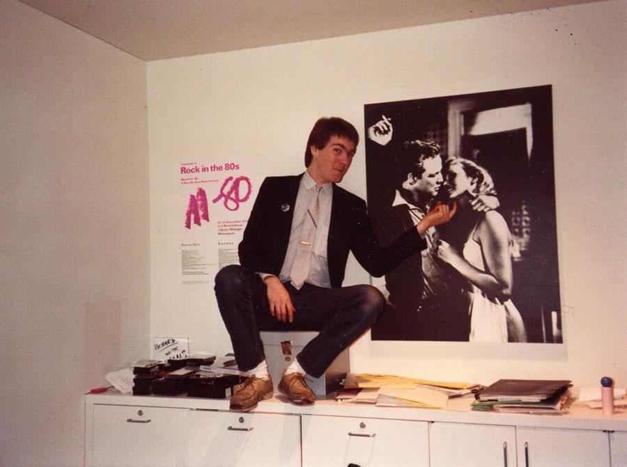 Carr in his office at the Walker. Photo: Margy Ligon