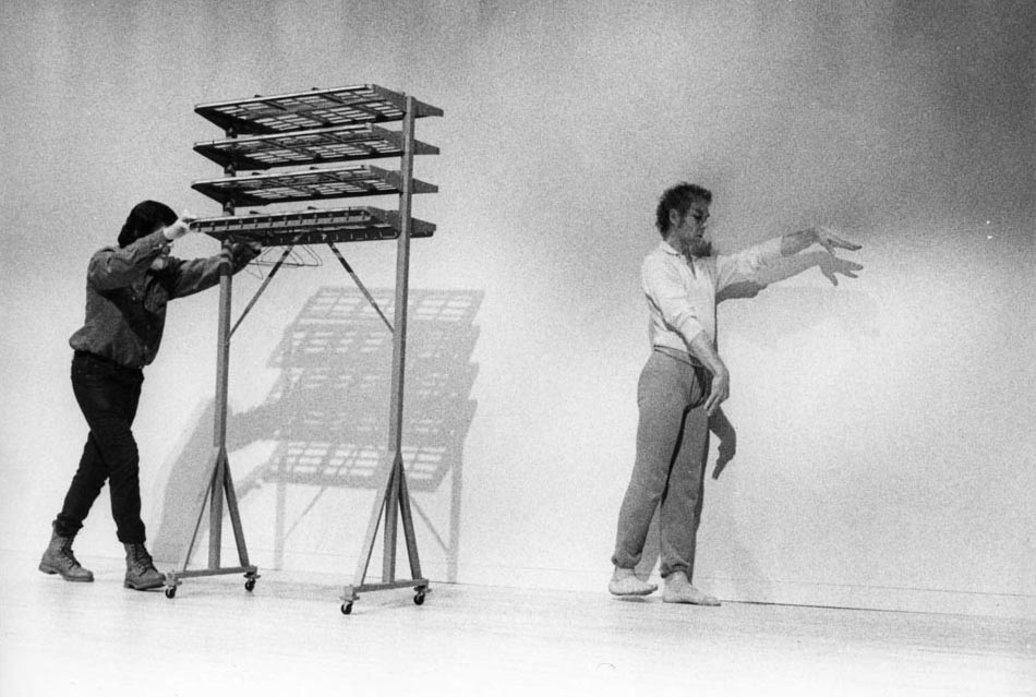 Merce Cunningham and John Cage performing at the Walker Art Center, March 1972. Photo: Walker Art Center Archives