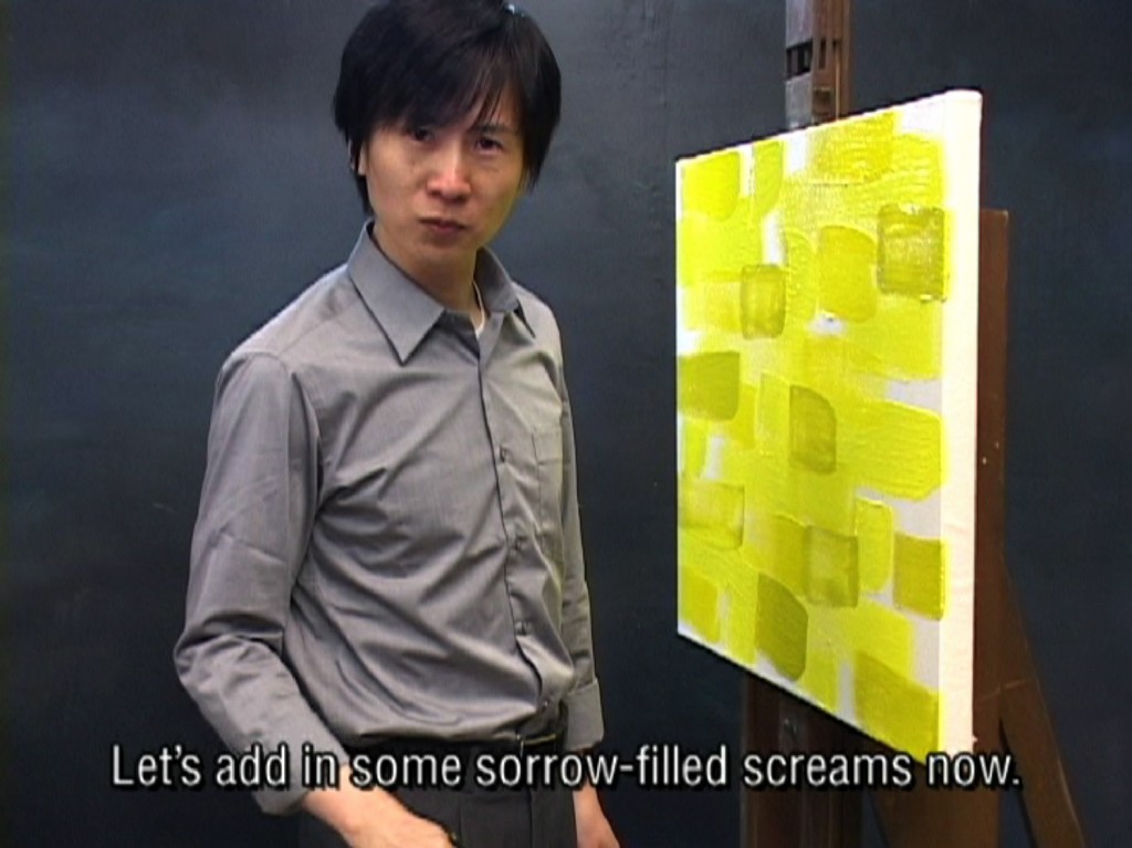 Kim Beom Painting yellow scream2