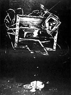 Photograph of Wolf Vostell's 'TV Burying' (1963), © Peter Moore